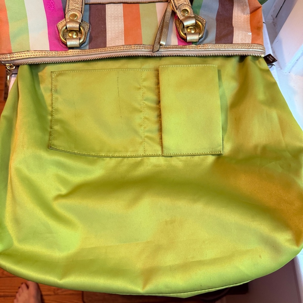 COACH | Poppy Heritage Legacy Stripe Tote/Satchel (2011) #16326 - Picture 7 of 16